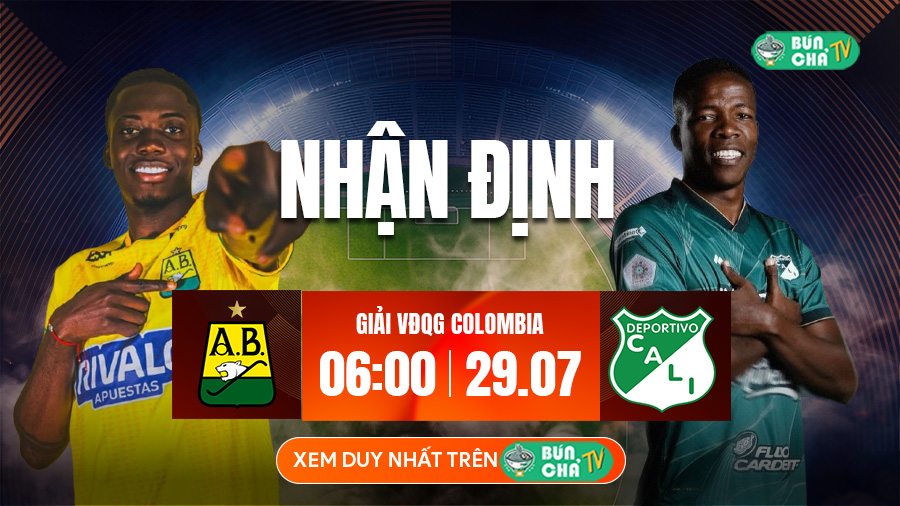 Tô bún chả hôm nay có gì: Soi kèo Atletico Bucaramanga vs Deportivo Cali, 6h00 ngày 29/7