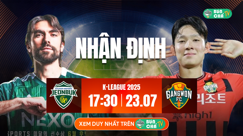 BUNCHATV: Trực tiếp bóng đá hôm nay - Xem bóng đá trực tuyến